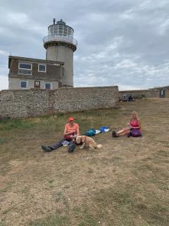 Lunching at the lighthouse